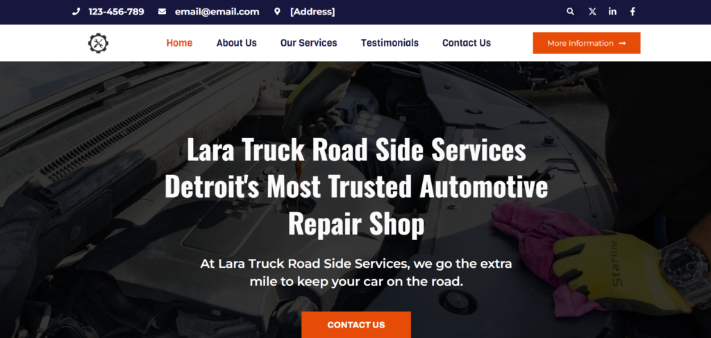 AutoRepair WordPress Design